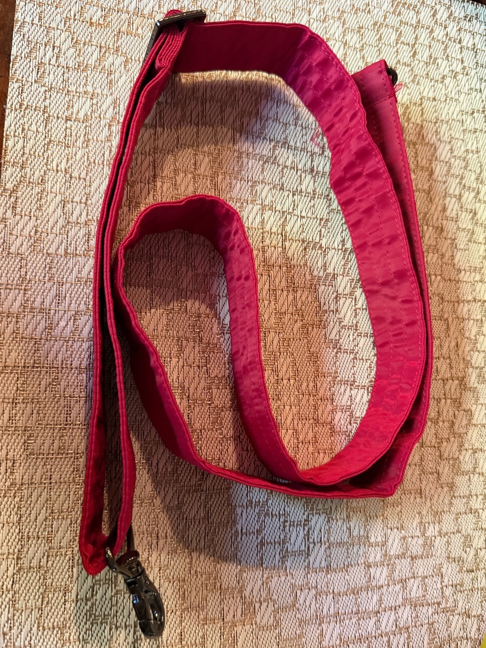 Lug crossbody strap satin luxe hot pink